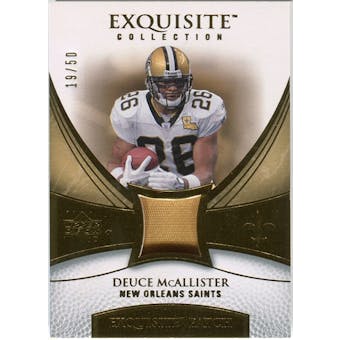 2007 Upper Deck Exquisite Collection Patch Gold #MC Deuce McAllister /50