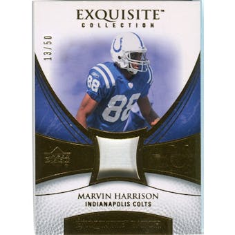 2007 Upper Deck Exquisite Collection Patch Gold #MH Marvin Harrison /50