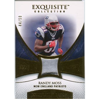 2007 Upper Deck Exquisite Collection Patch Gold #RM Randy Moss /50