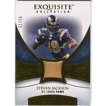 2007 Upper Deck Exquisite Collection Patch Gold #SJ Steven Jackson /50