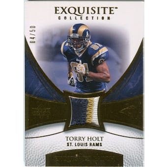 2007 Upper Deck Exquisite Collection Patch Gold #TH Torry Holt 4/50