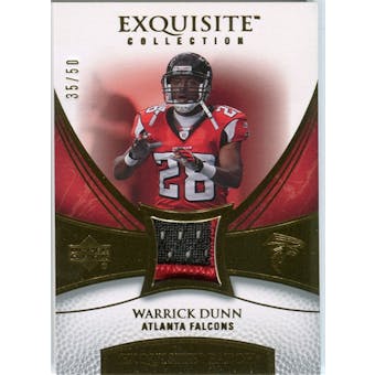 2007 Upper Deck Exquisite Collection Patch Gold #WD Warrick Dunn 35/50
