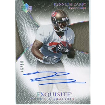 2007 Upper Deck Exquisite Collection Gold #87 Kenneth Darby Autograph /60