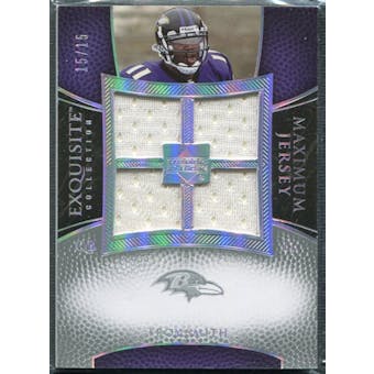 2007 Upper Deck Exquisite Collection Maximum Jersey Silver Spectrum #TS Troy Smith /15