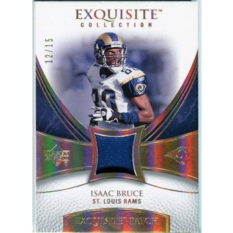 2007 Upper Deck Exquisite Collection Patch Spectrum #IB Isaac Bruce 12/15