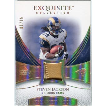 2007 Upper Deck Exquisite Collection Patch Spectrum #JA Steven Jackson 01/15