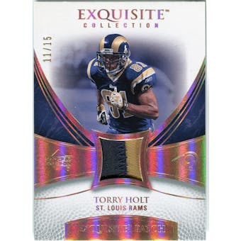2007 Upper Deck Exquisite Collection Patch Spectrum #TH Torry Holt 11/15