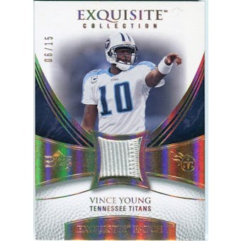 2007 Upper Deck Exquisite Collection Patch Spectrum #VY Vince Young 06/15