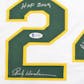 Rickey Henderson Oakland A's Custom Jersey (HOF 2009, All-Time SB King 1406) BAS COA #P17692 (Reed Buy)