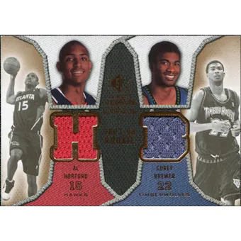 2007/08 Upper Deck SP Rookie Threads Dual #HB Al Horford Corey Brewer