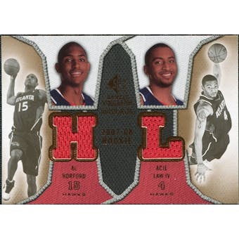 2007/08 Upper Deck SP Rookie Threads Dual #HL Al Horford Acie Law IV