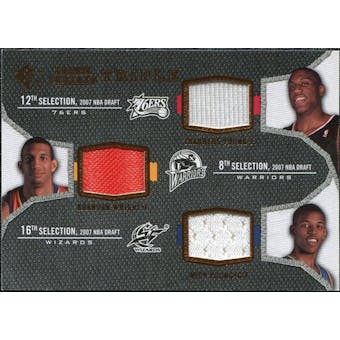 2007/08 Upper Deck SP Rookie Threads Triple #YYW Thaddeus Young Brandan Wright Nick Young
