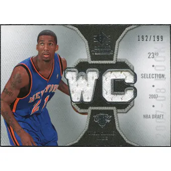 2007/08 Upper Deck SP Rookie Threads Parallel #RTWC Wilson Chandler /199