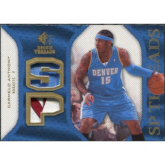 2007/08 Upper Deck SP Rookie Threads Patch #SPCA Carmelo Anthony
