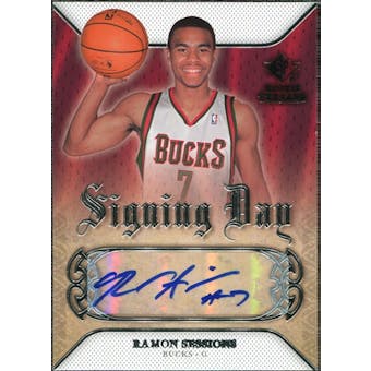 2007/08 Upper Deck SP Rookie Threads Signing Day #SDRS Ramon Sessions Autograph