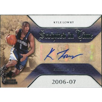 2007/08 Upper Deck SP Rookie Threads Scripted in Time #KL Kyle Lowry Autograph