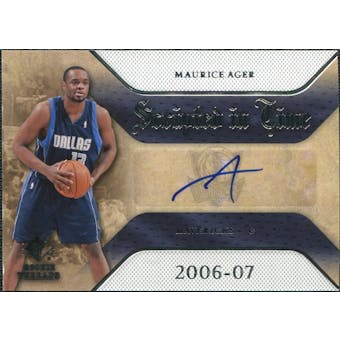 2007/08 Upper Deck SP Rookie Threads Scripted in Time #MA Maurice Ager Autograph