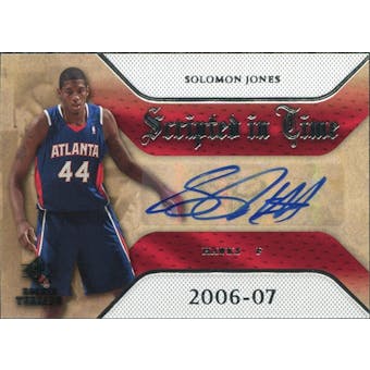 2007/08 Upper Deck SP Rookie Threads Scripted in Time #SJ Solomon Jones Autograph