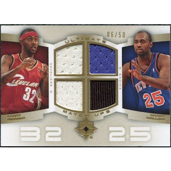 2007/08 Upper Deck Ultimate Collection Matchups Gold #HC Larry Hughes Mardy Collins /50