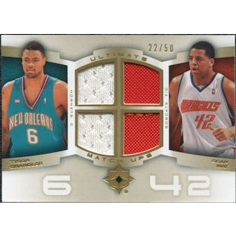 2007/08 Upper Deck Ultimate Collection Matchups Gold #MC Tyson Chandler Sean May /50