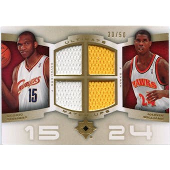 2007/08 Upper Deck Ultimate Collection Matchups Gold #WS Marvin Williams Cedric Simmons /50