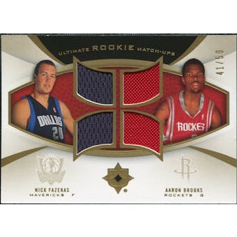 2007/08 Upper Deck Ultimate Collection Rookie Matchups Gold #FB Nick Fazekas Aaron Brooks /50