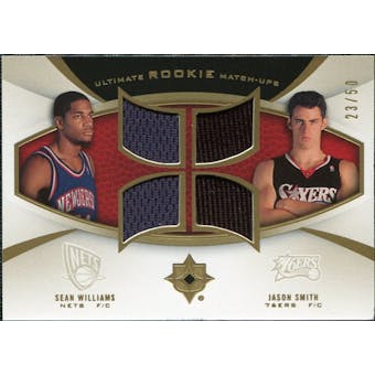 2007/08 Upper Deck Ultimate Collection Rookie Matchups Gold #SW Jason Smith Sean Williams /50