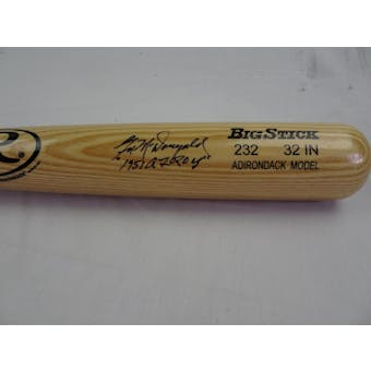 Gil McDougald Rawlings Big Stick Autographed Baseball Bat (1952 AL ROY) JSA COA #HH11428 (Reed Buy)