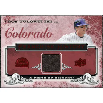 2008 Upper Deck UD A Piece of History Franchise History Jersey #FH19 Troy Tulowitzki