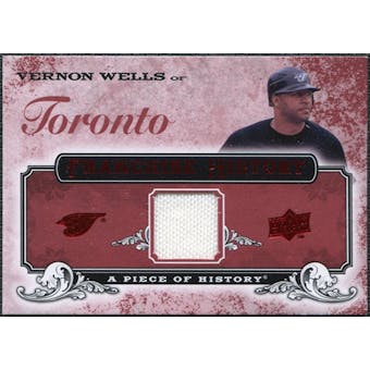 2008 Upper Deck UD A Piece of History Franchise History Jersey #FH50 Vernon Wells