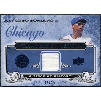 2008 UD A Piece of History Franchise History Jersey Blue #FH11 Alfonso Soriano /25