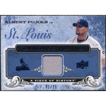 2008 UD A Piece of History Franchise History Jersey Blue #FH48 Albert Pujols /25