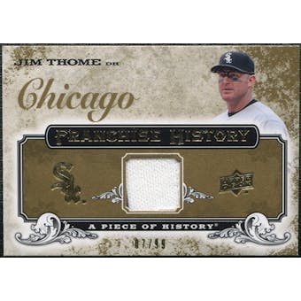 2008 Upper Deck UD A Piece of History Franchise History Jersey Gold #FH12 Jim Thome /99