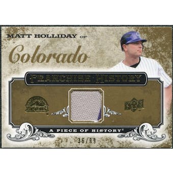 2008 Upper Deck UD A Piece of History Franchise History Jersey Gold #FH18 Matt Holliday /99