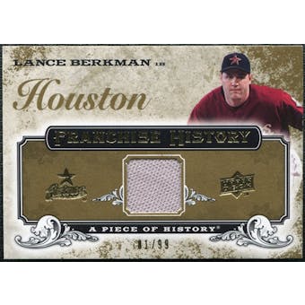 2008 Upper Deck UD A Piece of History Franchise History Jersey Gold #FH25 Lance Berkman /99