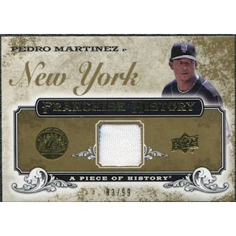 2008 Upper Deck UD A Piece of History Franchise History Jersey Gold #FH32 Pedro Martinez /99