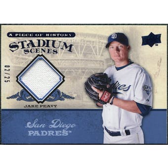 2008 UD A Piece of History Stadium Scenes Jersey Blue #SS45 Jake Peavy /25