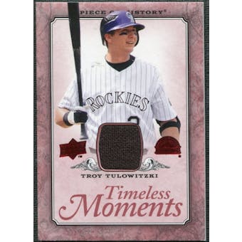 2008 Upper Deck UD A Piece of History Timeless Moments Jersey #18 Troy Tulowitzki