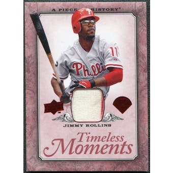 2008 Upper Deck UD A Piece of History Timeless Moments Jersey #40 Jimmy Rollins