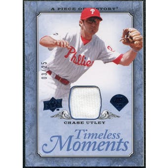 2008 UD A Piece of History Timeless Moments Jersey Blue #39 Chase Utley /25