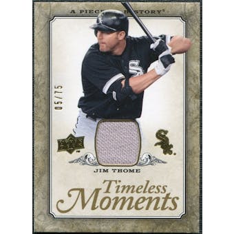 2008 Upper Deck UD A Piece of History Timeless Moments Jersey Gold #13 Jim Thome /75