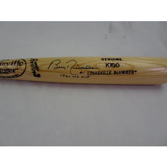 Bobby Richardson Louisville Slugger K100 Autographed Baseball Bat (1960 WS MVP) JSA COA #HH11415 (Reed Buy)