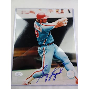 Greg Luzinski Philadelphia Phillies Autographed Baseball 8x10 Photo JSA COA #HH11534 (Reed Buy)