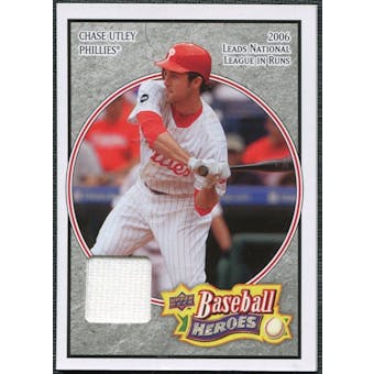 2008 Upper Deck Heroes Jersey Charcoal #135 Chase Utley