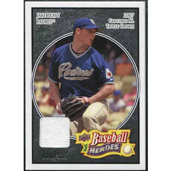 2008 Upper Deck Heroes Jersey Black #144 Jake Peavy /125