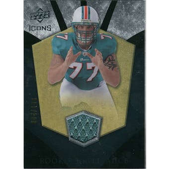2008 Upper Deck Icons Rookie Brilliance Jersey Silver #RB2 Jake Long /199