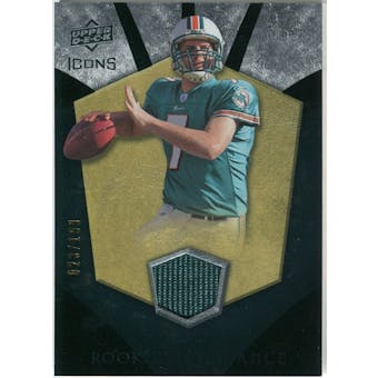 2008 Upper Deck Icons Rookie Brilliance Jersey Silver #RB4 Chad Henne /199