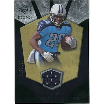 2008 Upper Deck Icons Rookie Brilliance Jersey Silver #RB5 Chris Johnson /199