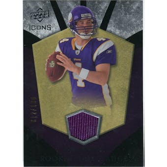 2008 Upper Deck Icons Rookie Brilliance Jersey Silver #RB19 John David Booty /199