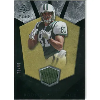 2008 Upper Deck Icons Rookie Brilliance Jersey Gold #RB16 Dustin Keller /99
